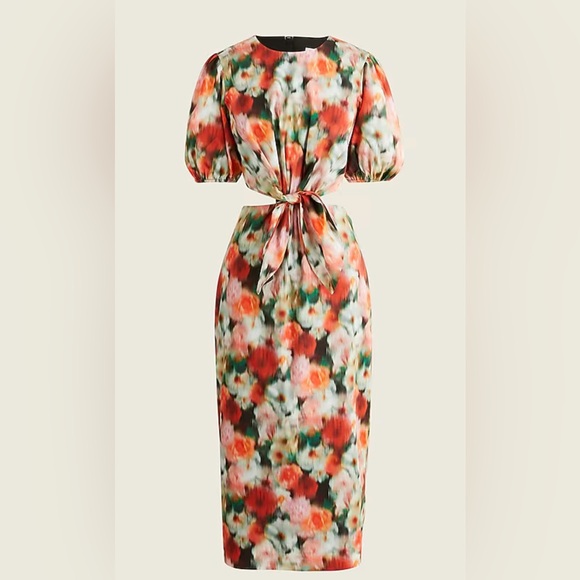 NWT J. Crew Cutout dress in Liberty Fabric Hazy Days Floral in Size 4 - Picture 1 of 4